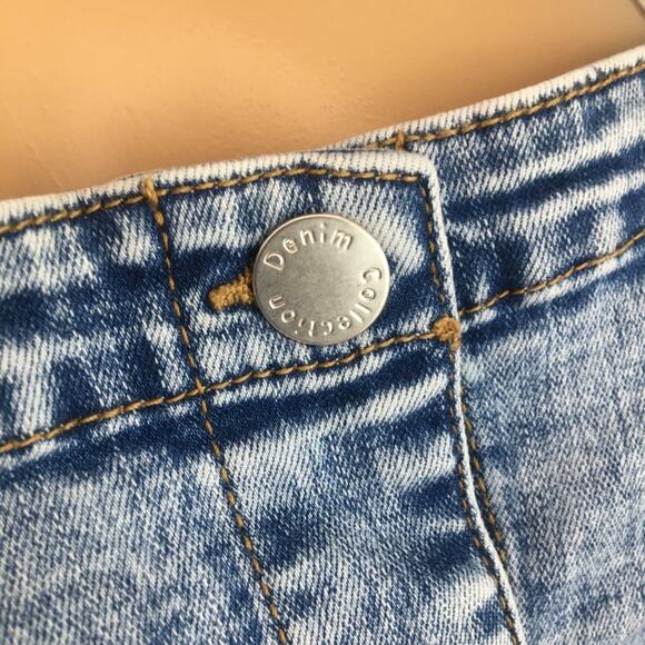 CISono Women's Acid Washed Denim Dress Bib Over-all Style Size S - Picture 11 of 16